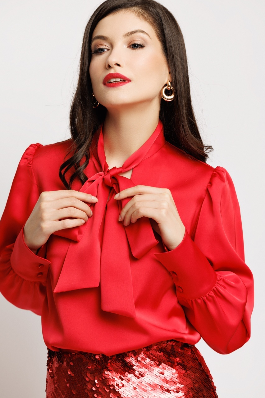 Bluza dama eleganta rosie