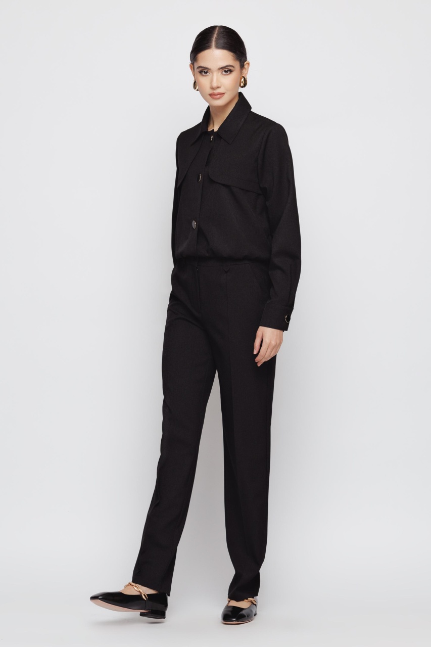 Pantaloni dama negri drepti