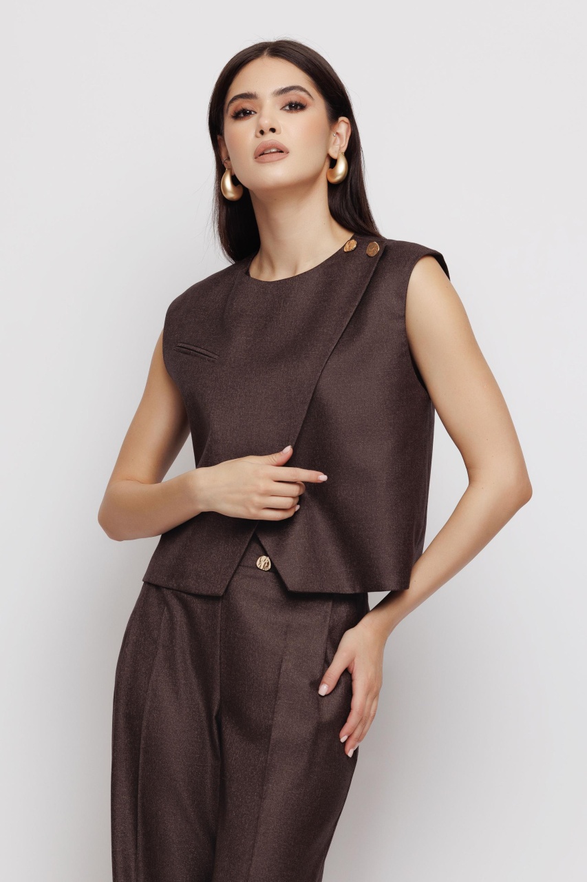 Vesta dama scurta maro