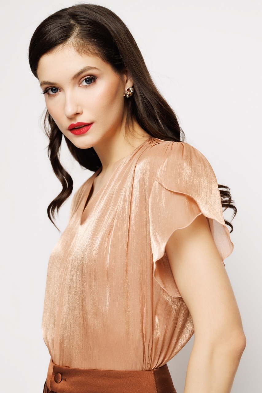 Bluza dama eleganta bej