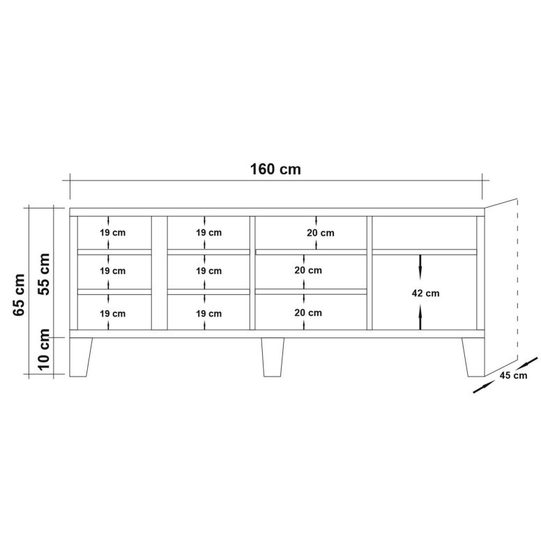 Comoda TV Marina Mila - 757