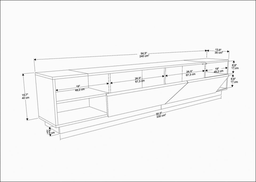 Comoda TV Rhodes - Oak, Antracit