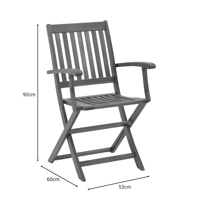 Set 5 buc masă și scaune pliabile de grădină Joter-Falov Maro 130x80x72 cm