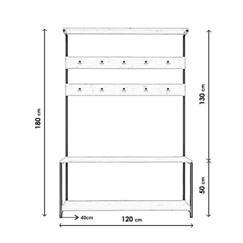 Cuier pentru Hol Portmanto Beatrix L1304