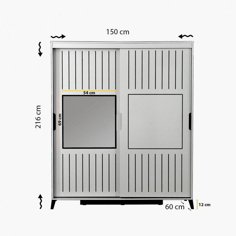 Dulap Pasific Home Fuga - 150 Meşe Dolap