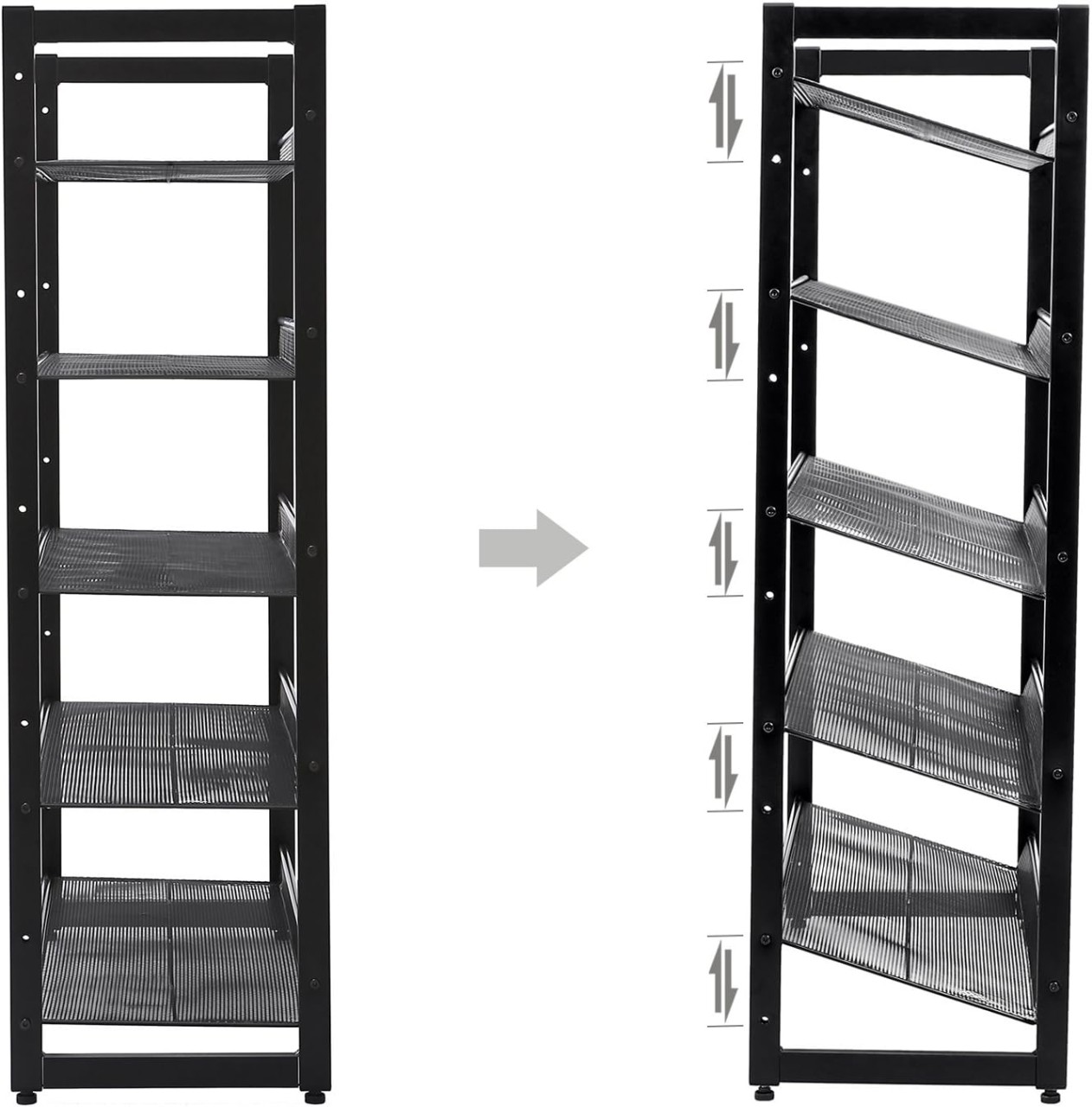 Pantofar, Songmics, 3 rafturi, 15-20 perechi, Negru, 30.5 x 74 x 103.8 cm