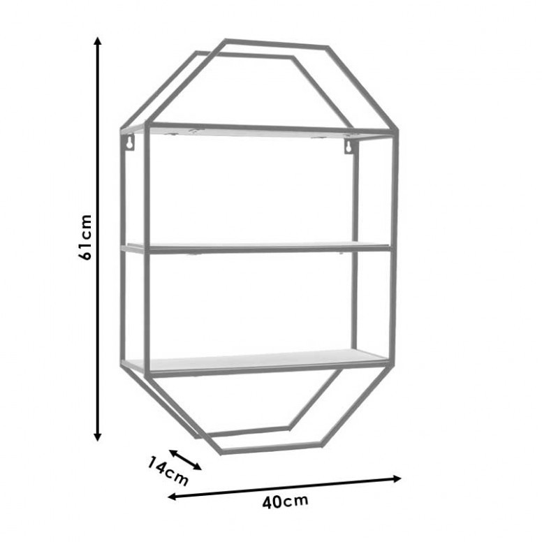 Raft Suspendat Azira 40x14x61 cm