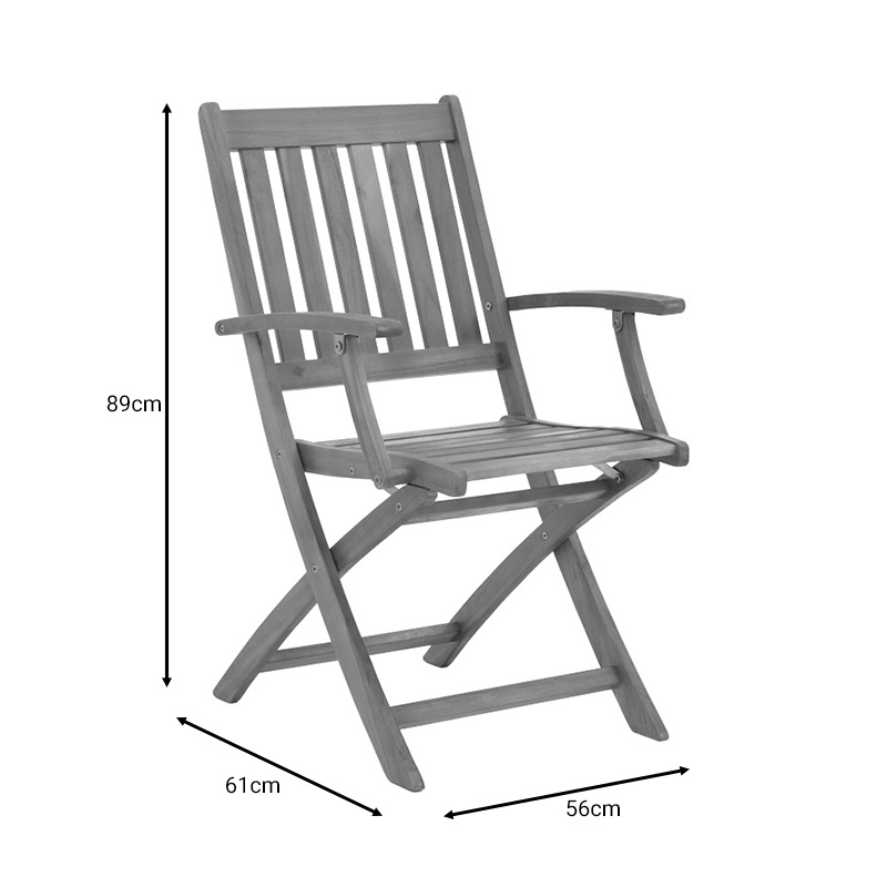 Set 5 buc masă și scaune pliabile de grădină Mobie-Jaybo Maro 100x65x72 cm