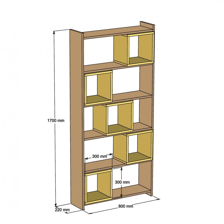 Biblioteca Box - Walnut, Chalcedony