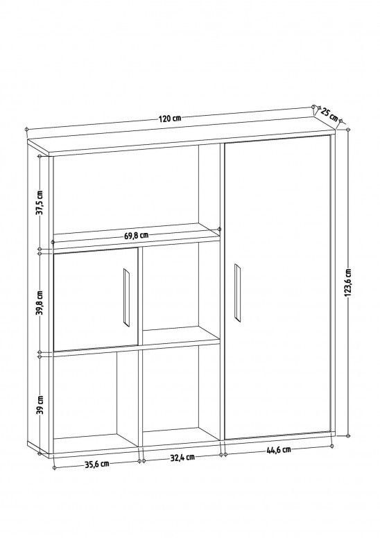 Biblioteca Ridge - Oak