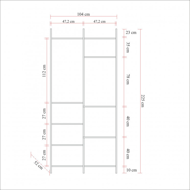 Dulap Dynamic-7 Athlantic Pine