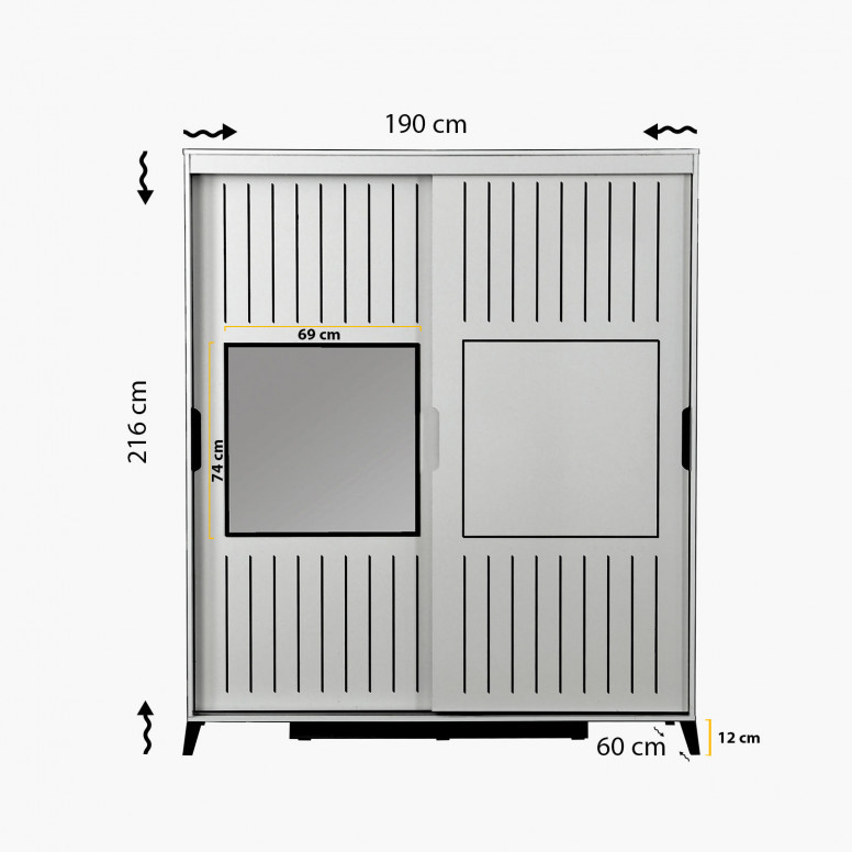 Dulap Pasific Home Fuga - 190 Meşe Dolap