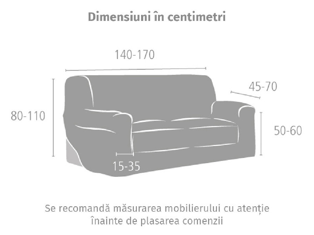 Husa Canapea cu Elastic, Atlas C05, 140-170 cm