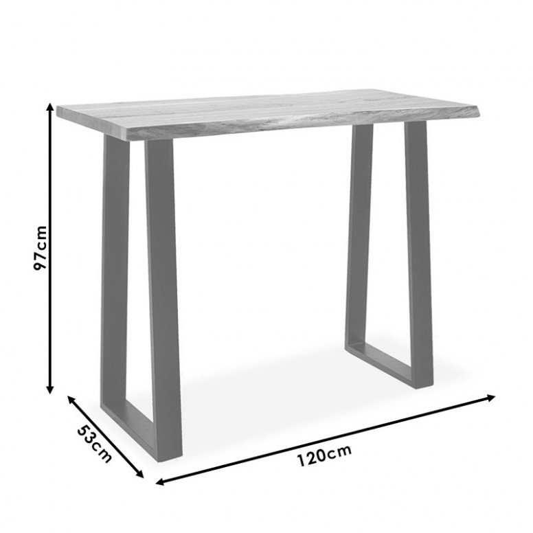 Masuta de Cafea Miles Walnut 120x53x97 cm