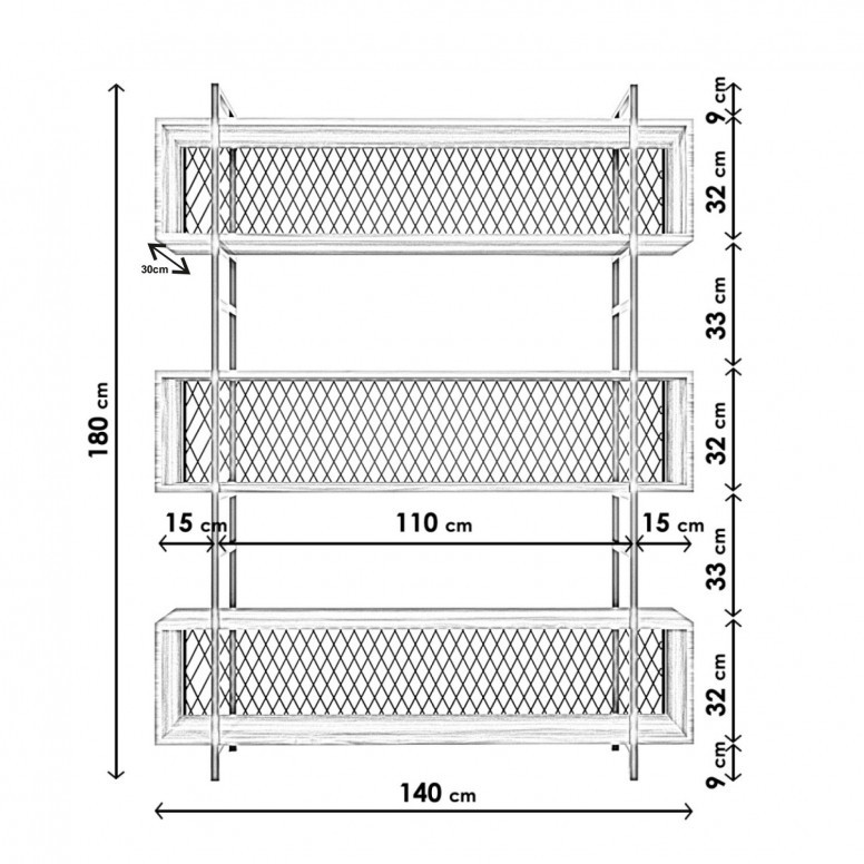 Raft Polivalent Duvar 1159 Negru