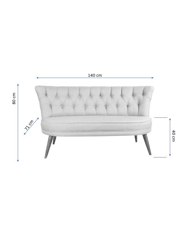 Canapea 2 Locuri Richland Loveseat Peanut Verde