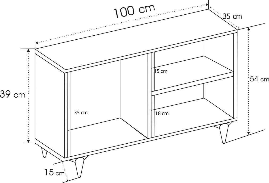 Comoda TV Zisino - Pine