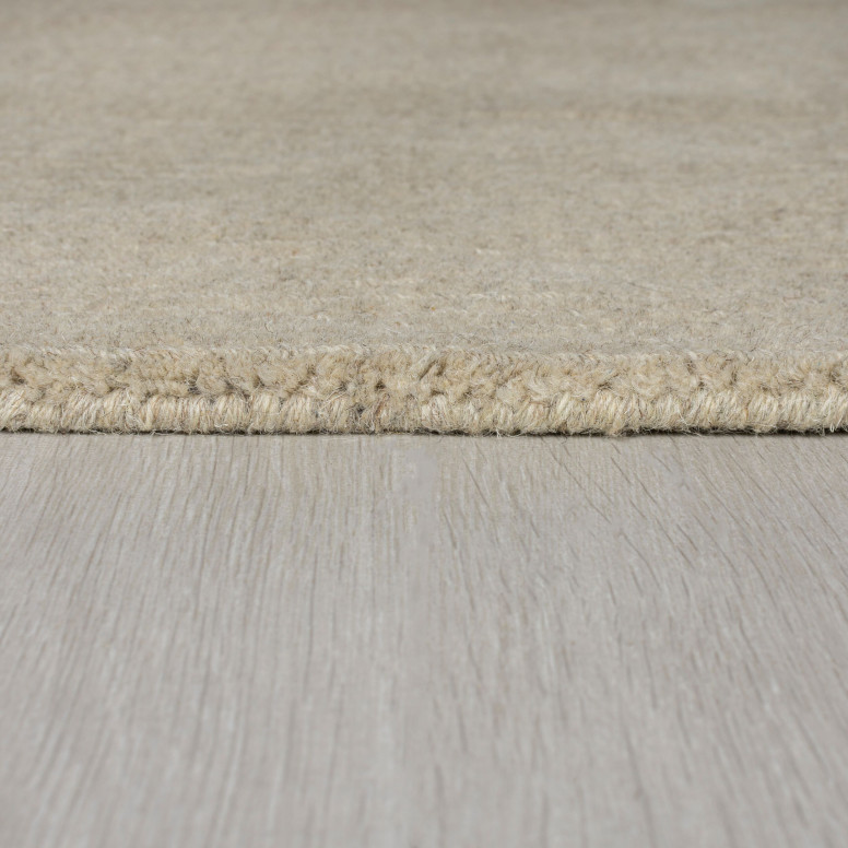 Covor Textured Wool Border Natural 160X230 cm, Flair Rugs