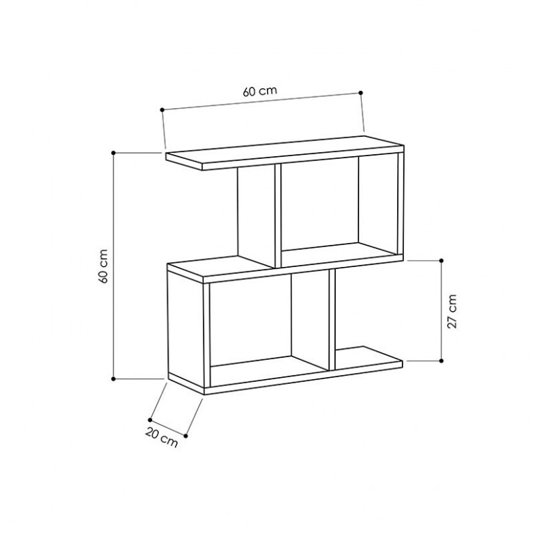 Masuta Auxiliara Homemania Alb 60x20x60 cm