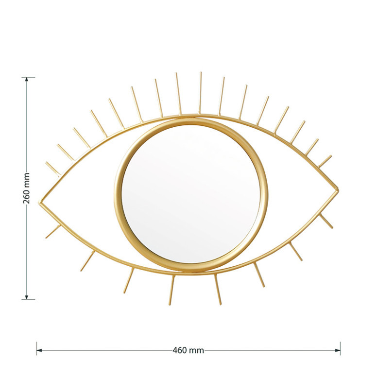 Oglinda de perete Eye 20775 Auriu 46x2x26cm