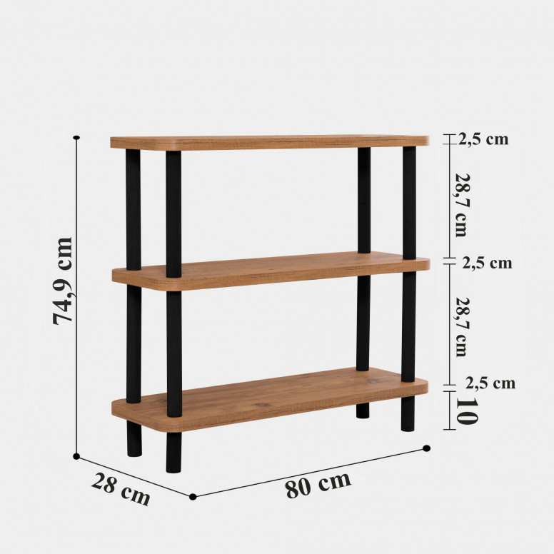 Biblioteca Step - Negru