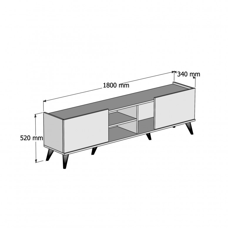 Comoda TV Elegante1310 Walnut