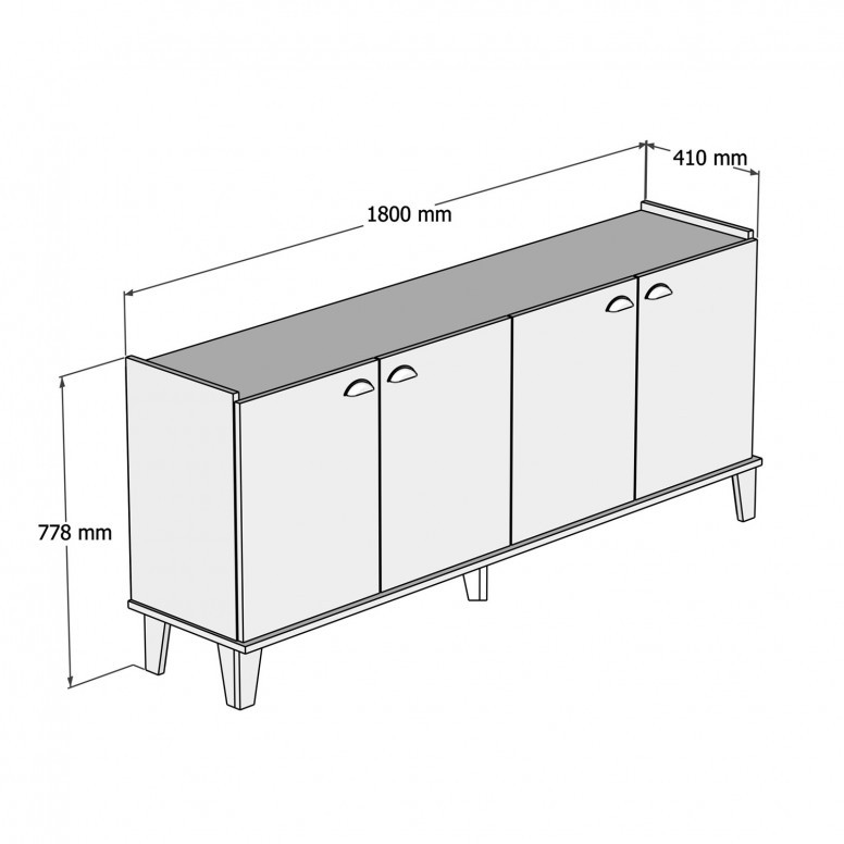 Consola Sumer H3020 Oak-Alb