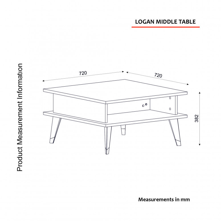 Masuta de Cafea Logan - Walnut