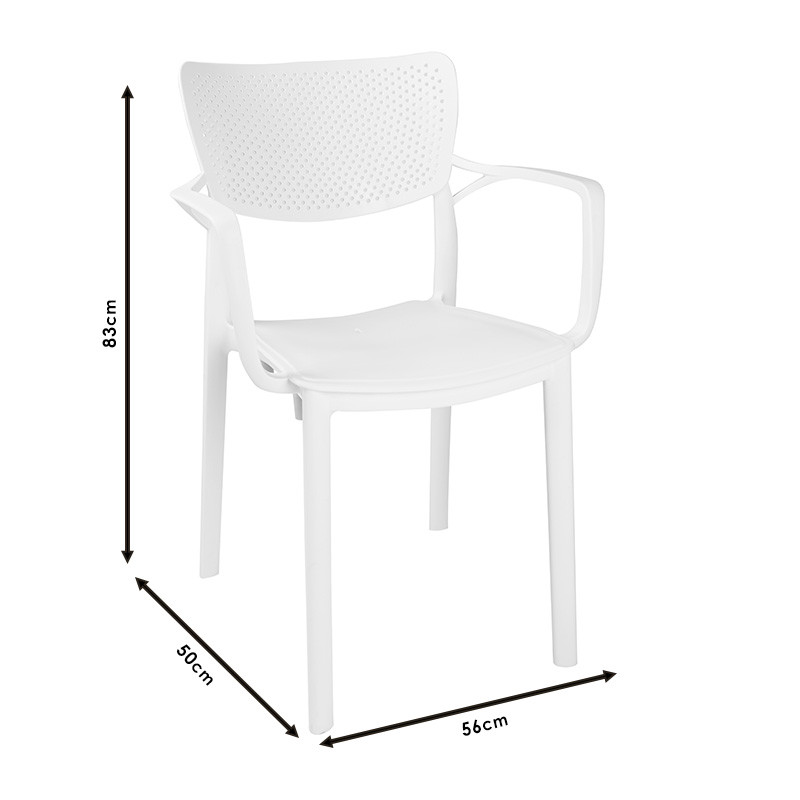 Scaun exterior Frontline plastic culoare antracit