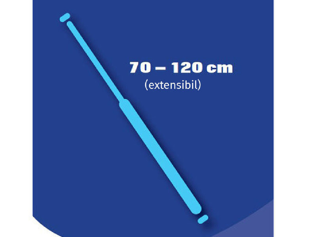 Suport perdea de dus extensibil, 70 - 120 cm