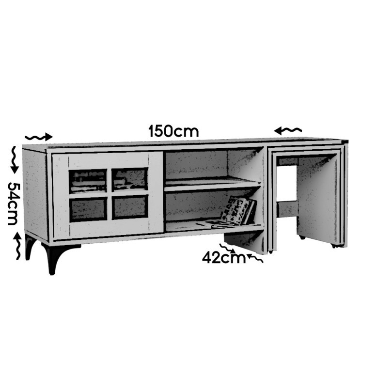 Comoda TV Revival - Oak