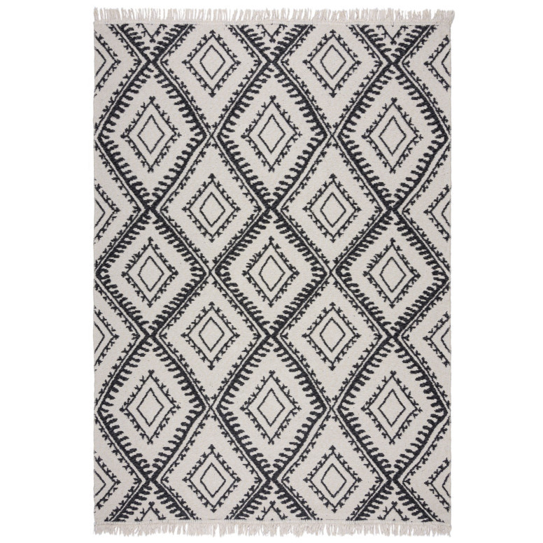 Covor Alix Recycled Rug MONOCROM/Negru 80X150 cm, Flair Rugs