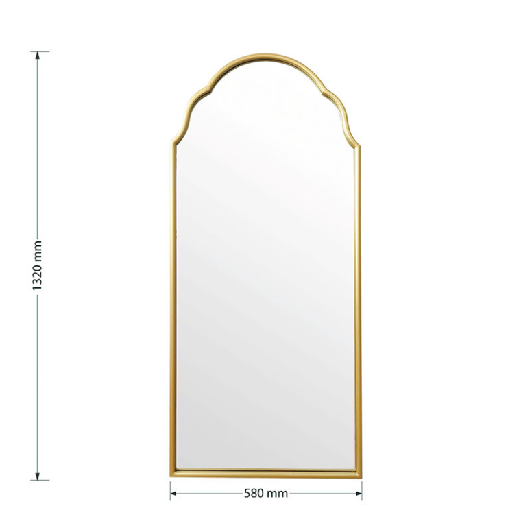 Oglinda de perete Eros 20762 Auriu 58x2.5x132cm