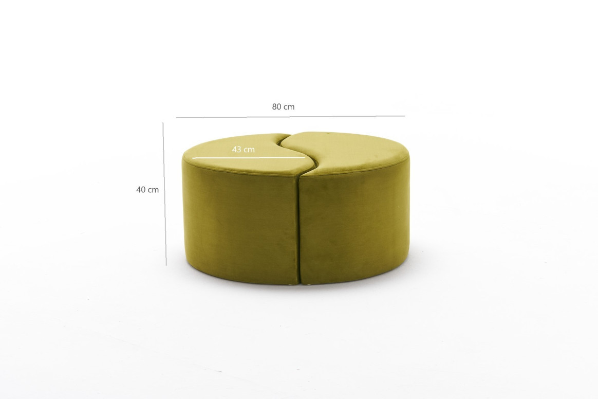 Pouf Alis, Verde