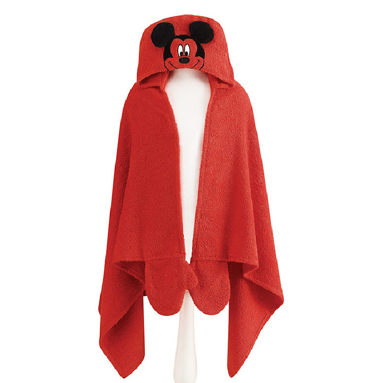 Prosop de Plaja Poncho cu Gluga Mickey 75x130 cm (Bumbac 100%)