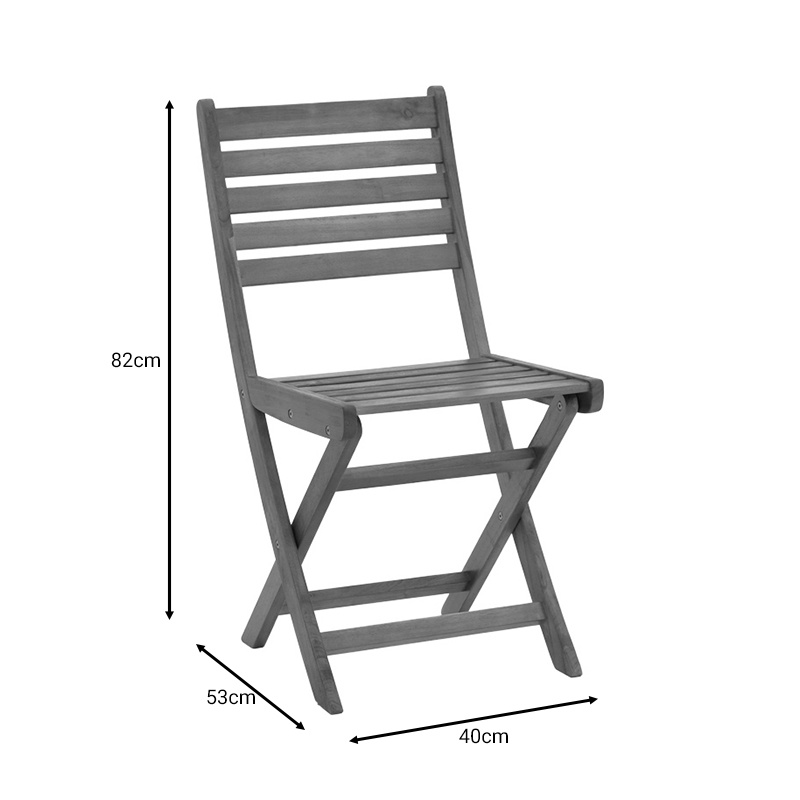 Set 5 buc masă și scaune pliabile de grădină Fatel-Jaybo Maro 100x65x72 cm