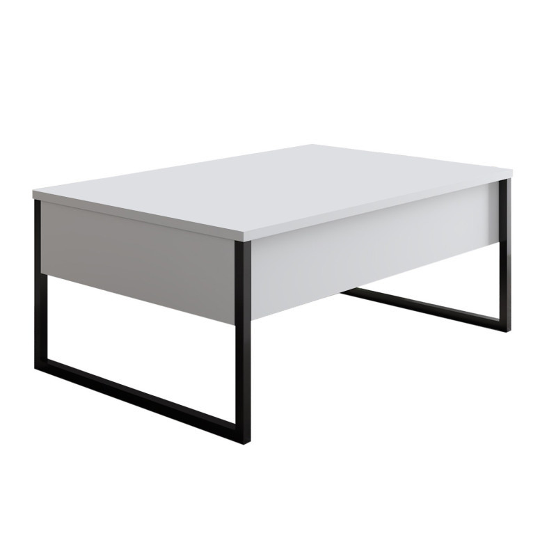 Set de mobilier pentru living Luxe, Alb Negru