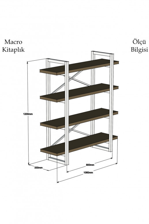 Biblioteca Makro - Walnut