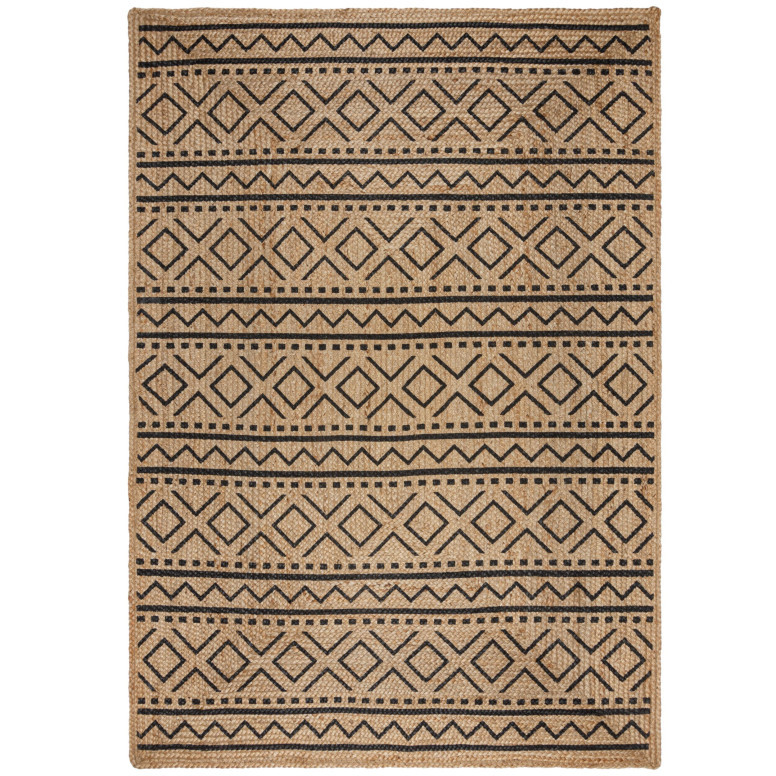 Covor Luis Natural/Negru 160X230 cm, Flair Rugs