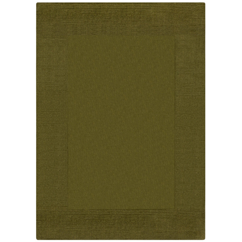 Covor Textured Wool Border Verde 120X170 cm, Flair Rugs