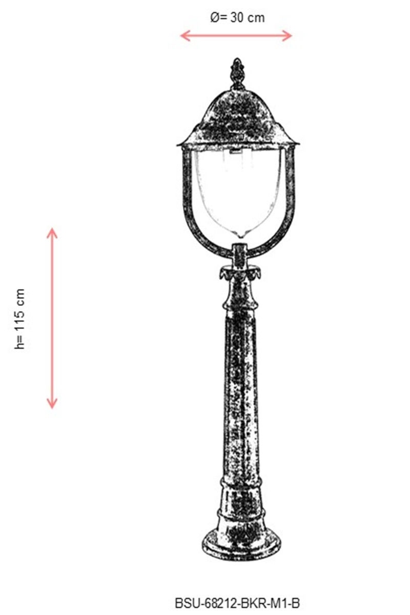 Lampadar de exterior M1B Maro 115x30 cm