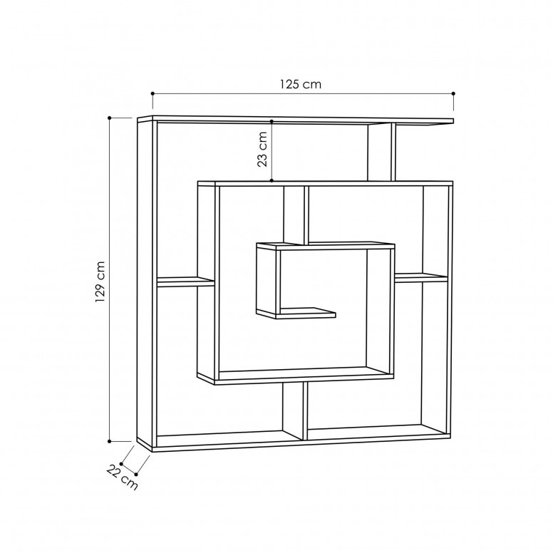 Biblioteca Maze - Antracit