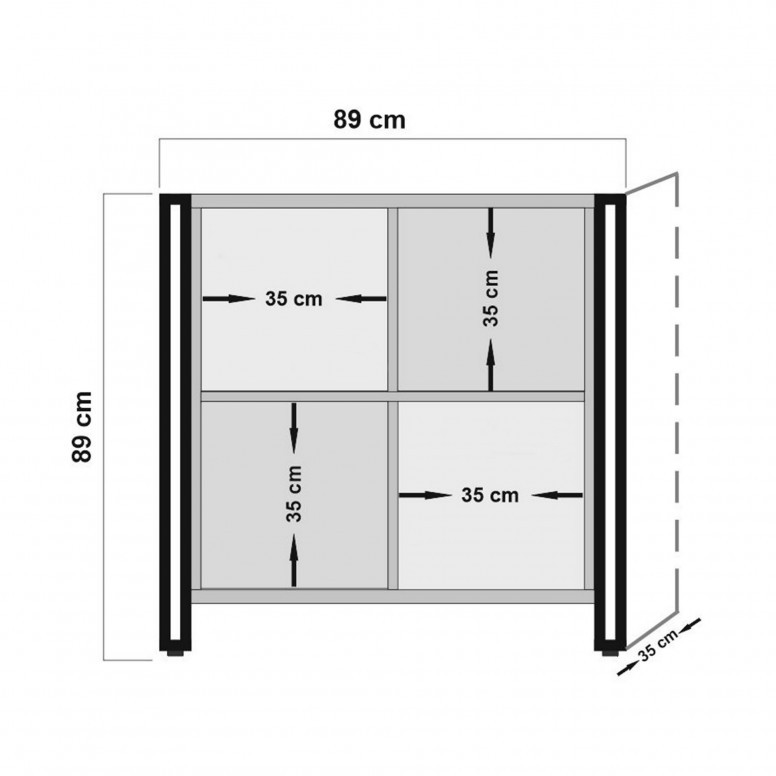 Consola ArcasVerna Atlantic Pine-Negru