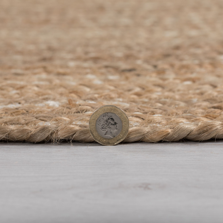 Covor Capri Jute Circle Natural 133X133 cm, rotund, Flair Rugs