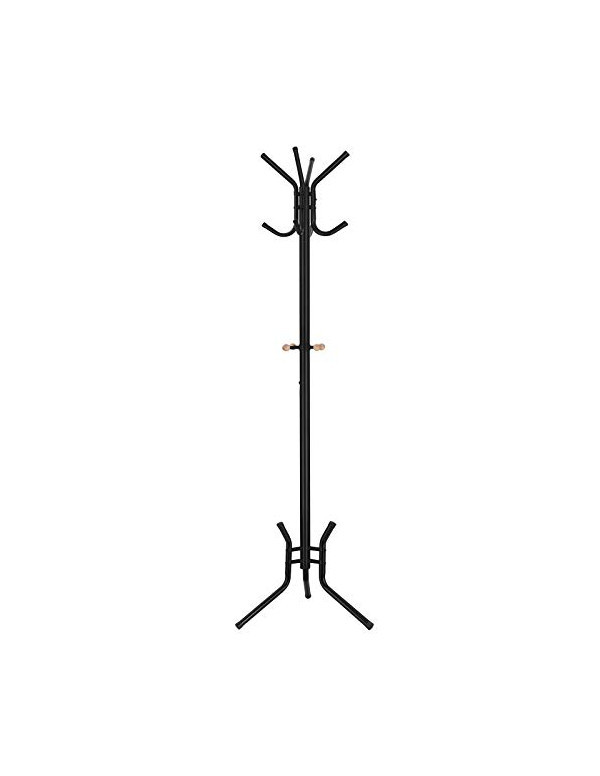 Cuier tip pom, Songmics, Metal, Negru, 176 cm