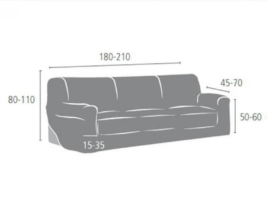 Husa Canapea cu Elastic, 3 Persoane, Argos C01, 180-210 cm