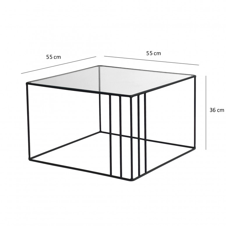 Masuta de Cafea Outline - Negru