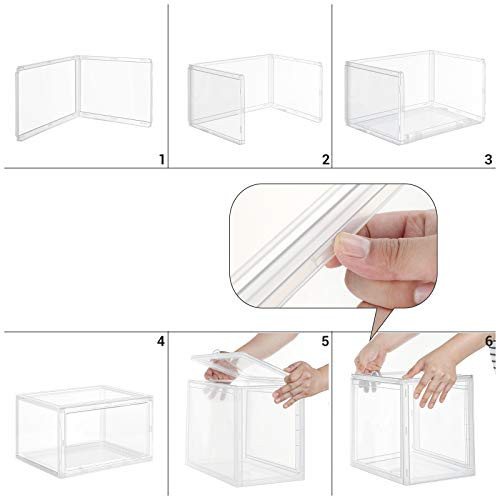 Pantofar din plastic, Songmics, Transparent, 36x28x22 cm