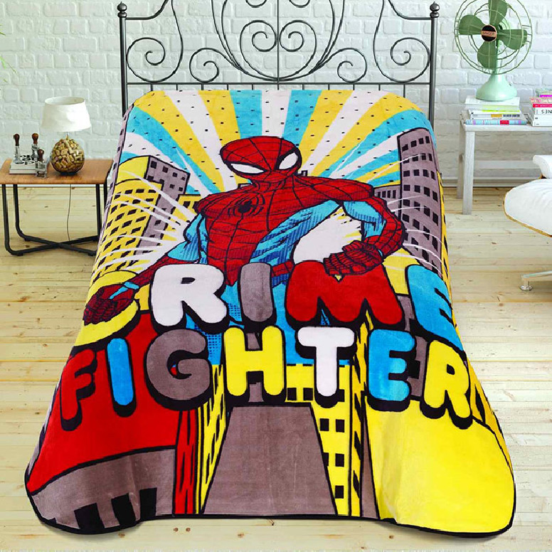 Patura 1 Persoana Spider-Man Crime Fighter 160x220 cm