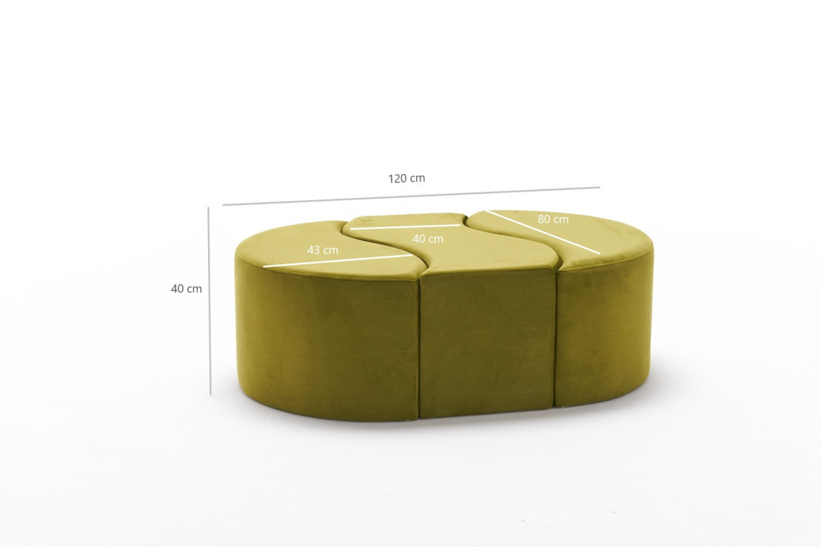 Pouf Alya, Verde